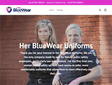 Tablet Screenshot of herbluewear.com